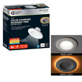 6 in. Title 20 Adjustable CCT Integrated LED Recessed Light Trim with Night Light Feature 670 Lumens Dimmable - Like New